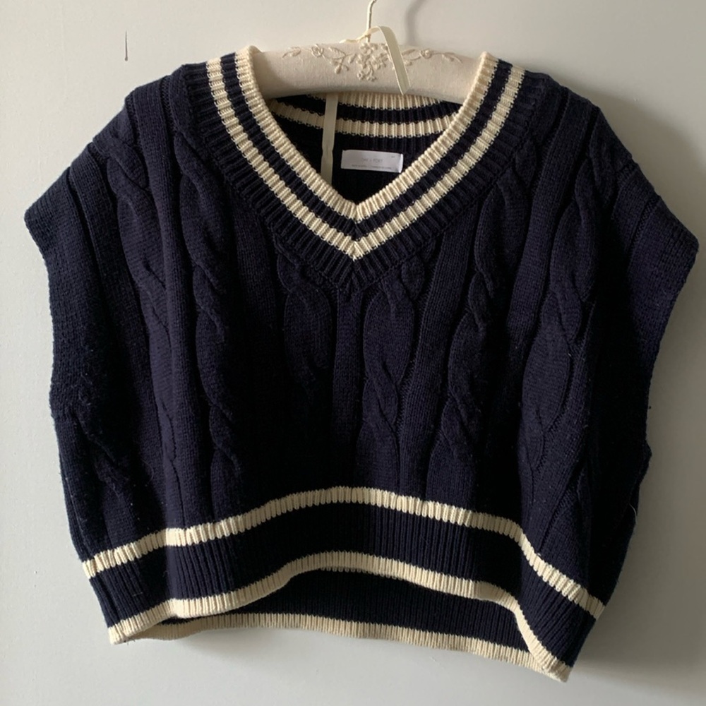 Prep Trend📚 Oak+Fort Knit Vest